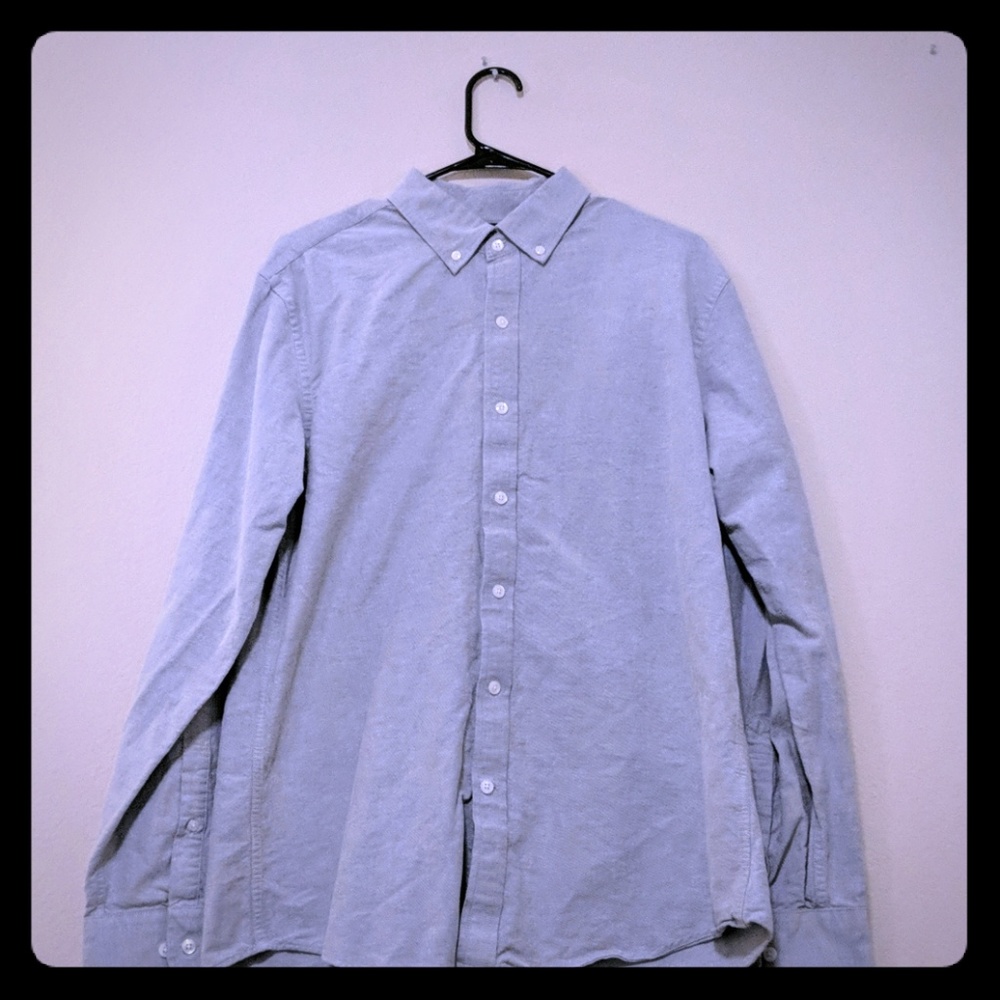 Grey Button Down